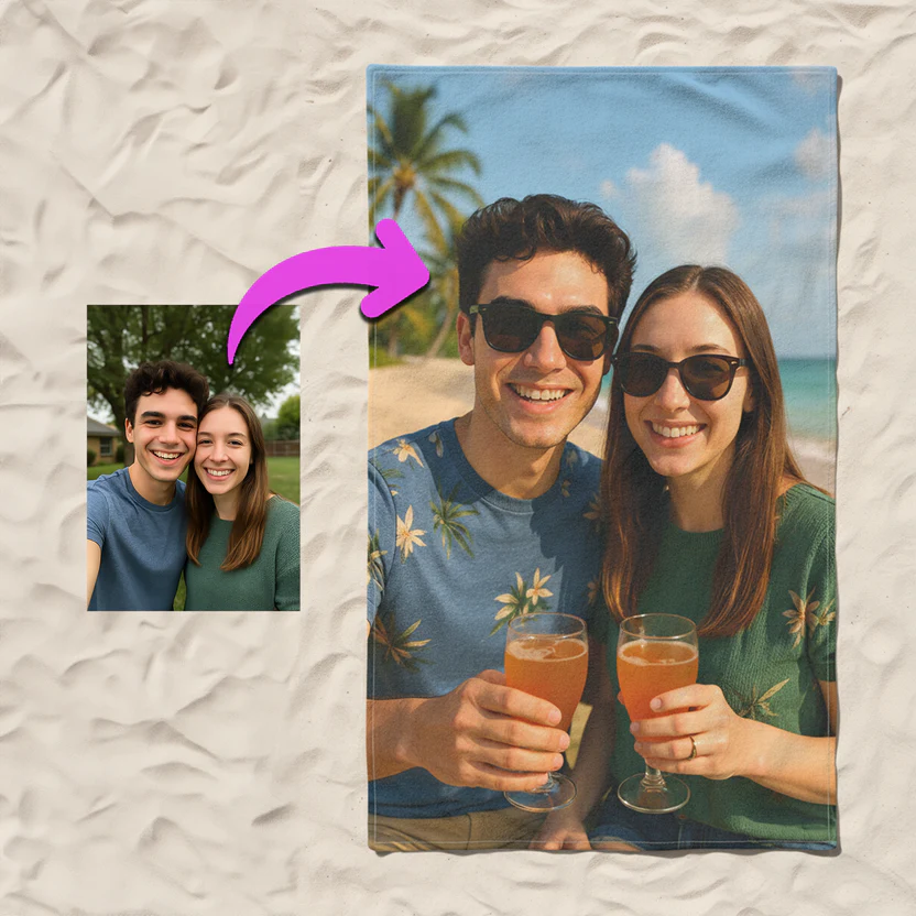 Custom towel print design